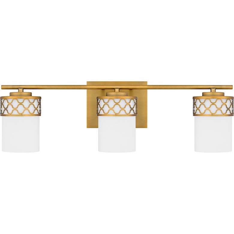 Image 3 Tenley 3-Light Aged Brass Bath Light more views