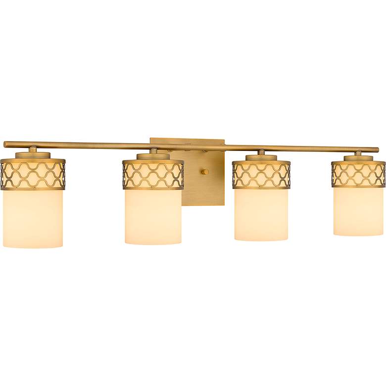 Image 3 Tenley 4-Light Aged Brass Bath Light more views