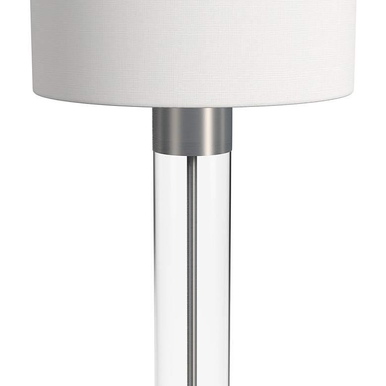 Image 4 Tennison 26" Contemporary Styled Silver Table Lamp more views