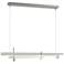 Tenon 48" Wide Sterling Standard LED Pendant With Clear Glass Shade