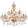 Teramo 31" Wide Champagne Glass 12-Light Chandelier