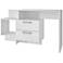 Teramo White Wood 2-Drawer Home Desk