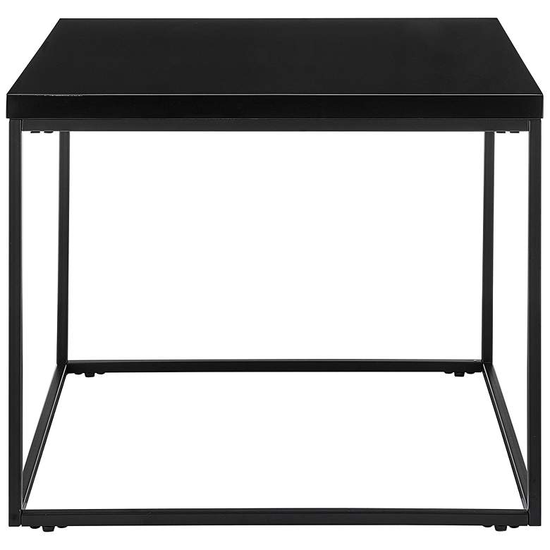 Image 1 Teresa 23 1/2" Wide Square Black Side Table
