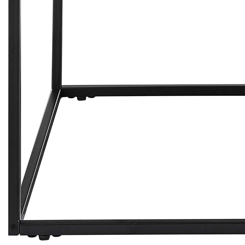 Image 3 Teresa 23 1/2 inch Wide Square Black Side Table more views