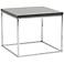 Teresa 23 3/4" Square High-Gloss Gray Modern Side Table