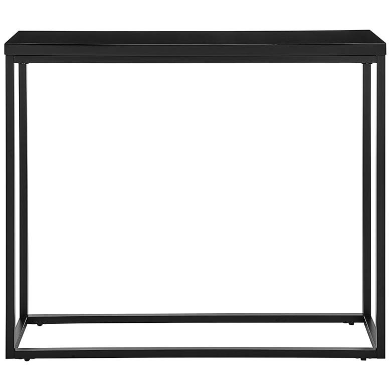 Image 1 Teresa 35 1/2" Wide Black Rectangular Console Table