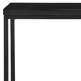 Image2 of Teresa 35 1/2" Wide Black Rectangular Console Table more views