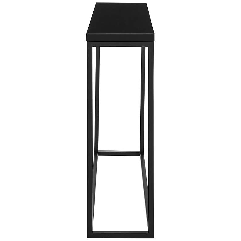 Image 7 Teresa 35 1/2" Wide Black Rectangular Console Table more views