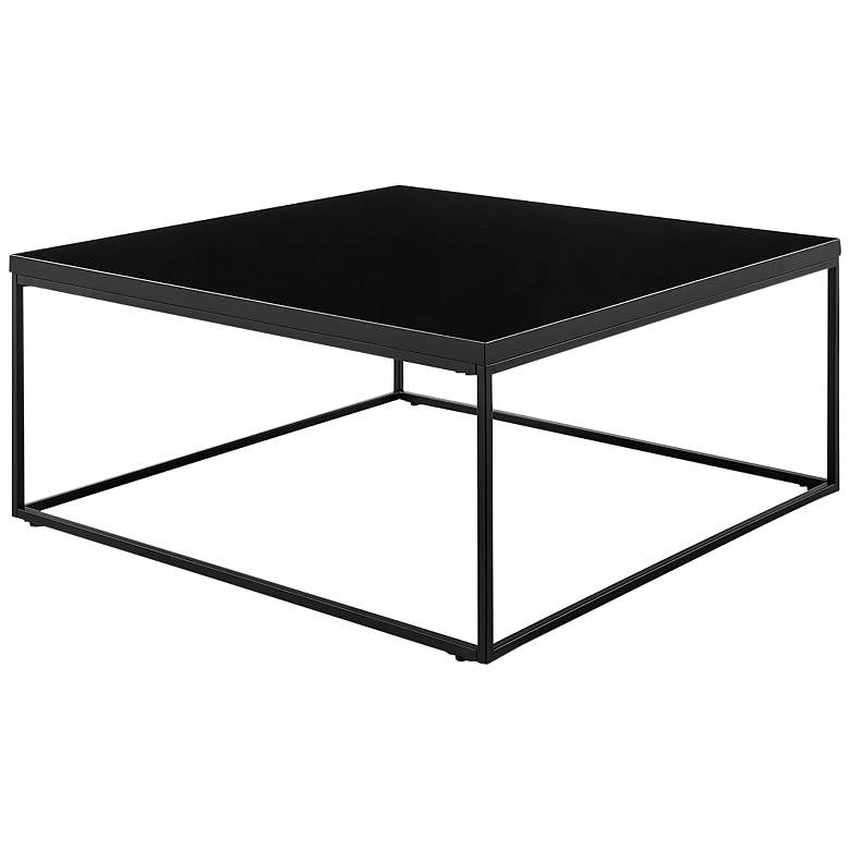 Image 6 Teresa 35 1/2" Wide Square Black Coffee Table more views