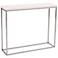 Teresa 36" Wide Modern White Steel Console Table