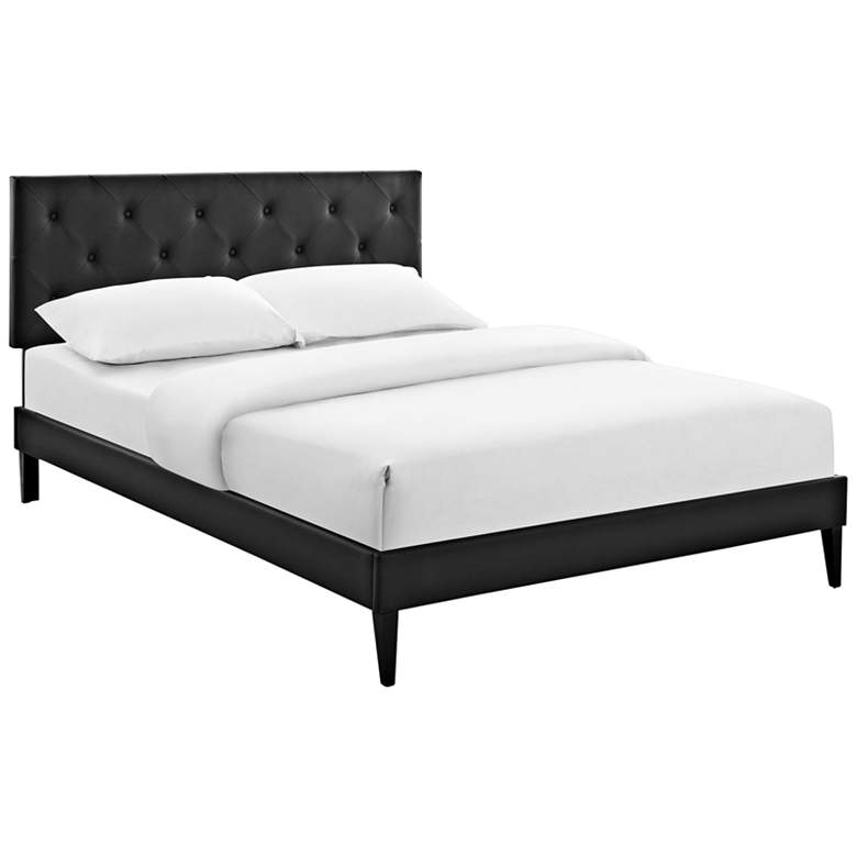 Image 1 Terisa Black Full Platform Bed with Squared Tapered Legs