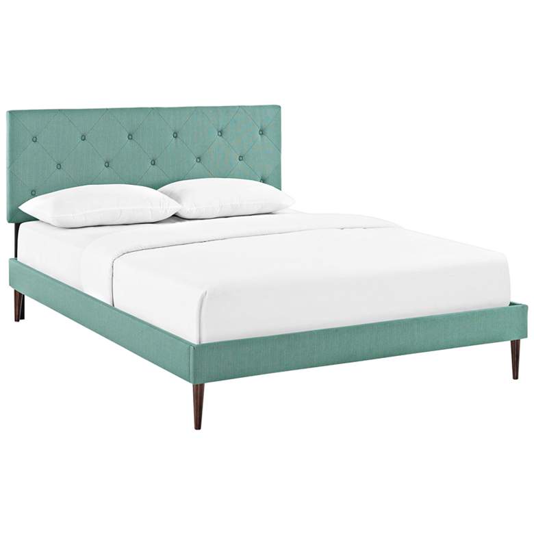 Image 1 Terisa Laguna Full Platform Bed with Round Tapered Legs