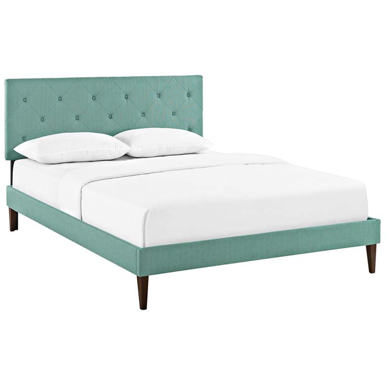 Image 1 Terisa Laguna Full Platform Bed with Squared Tapered Legs