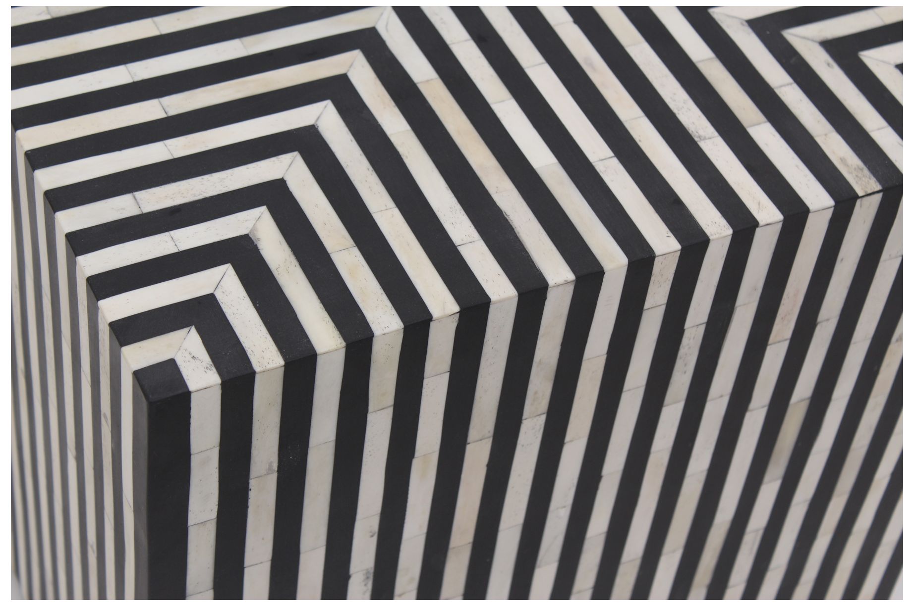 Image 4 Terning Side Table Black and White more views