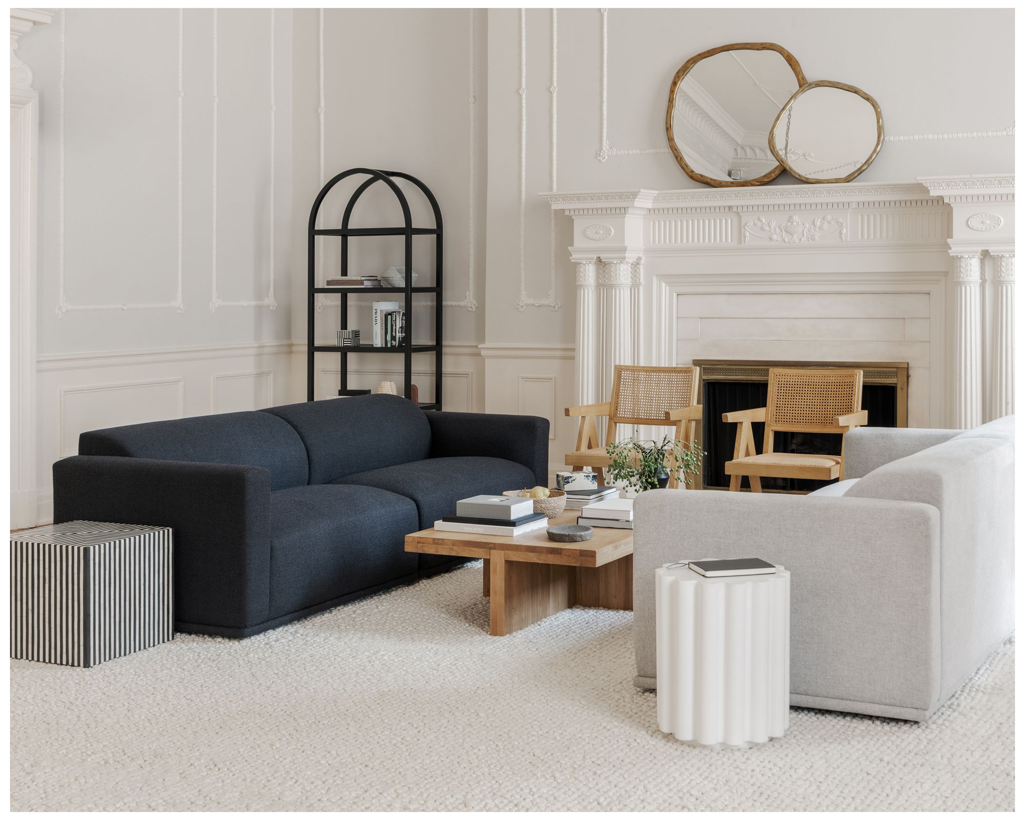 Image 5 Terning Side Table Black and White more views