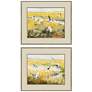 1_Terns on Marsh 27"W x 23"H Framed Art Set of 2