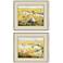 Terns on Marsh 27"W x 23"H Framed Art Set of 2