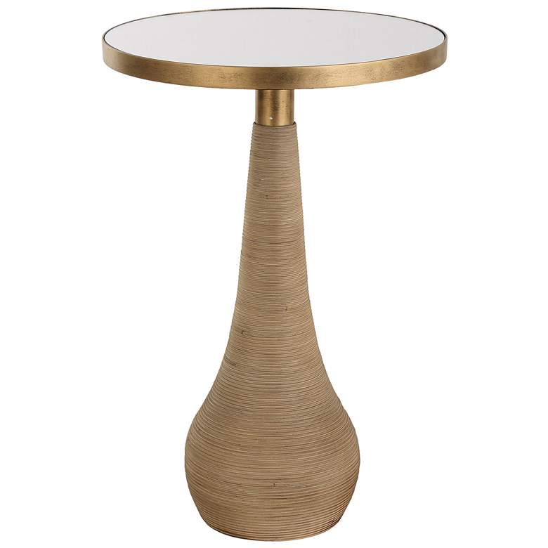 Image 1 Terra 24" High x 16" Wide Natural Rattan Accent Table