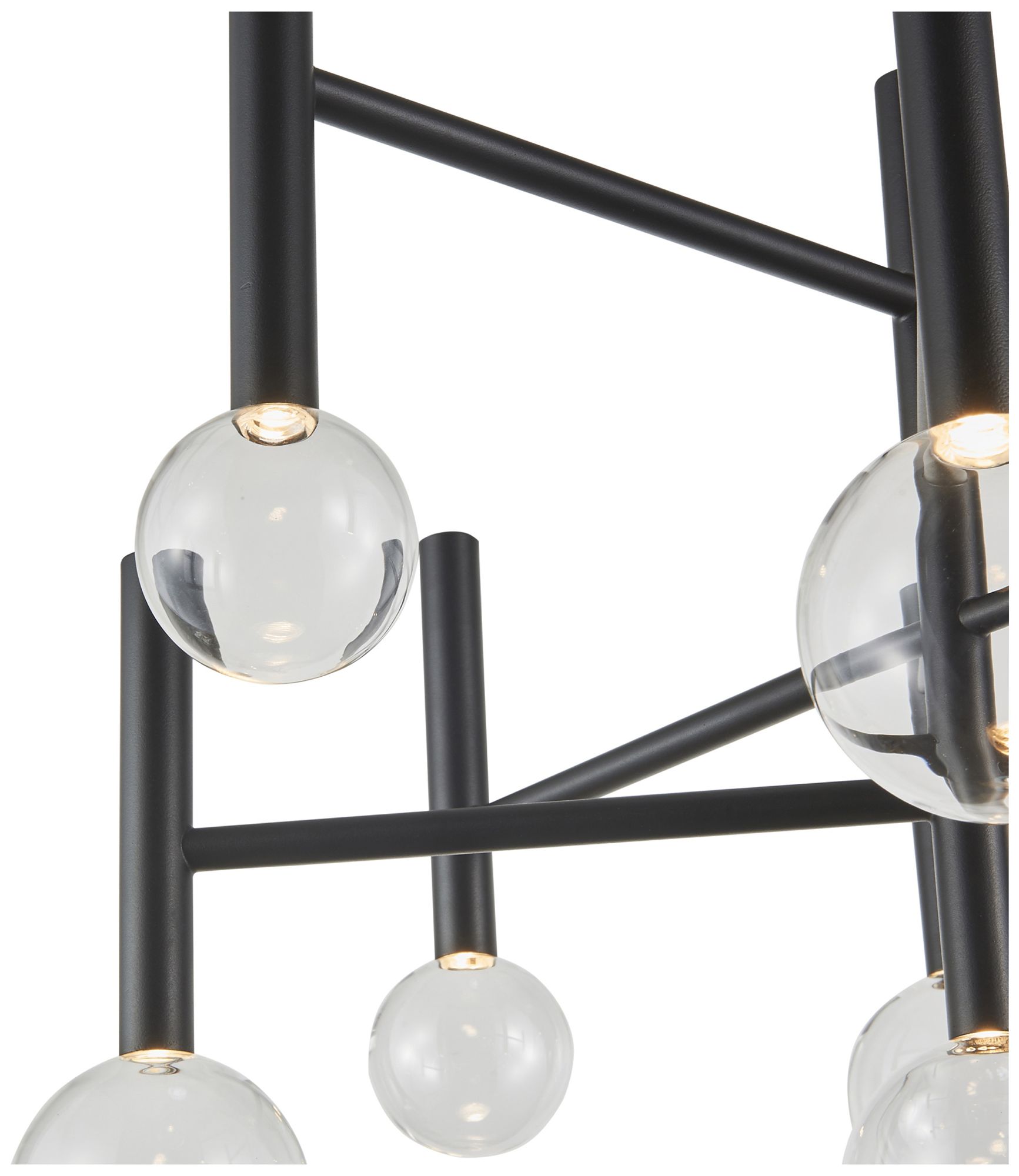 Image 4 Terra 25.5" Wide 9-Light Black LED Chandelier more views