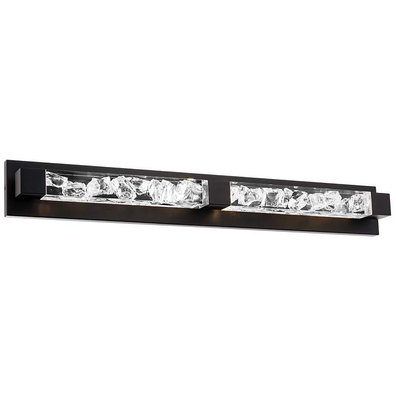Image 2 Terra 34" Wide Black 2-Light LED Bath Light