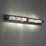 1_Terra 34" Wide Black 2-Light LED Bath Light