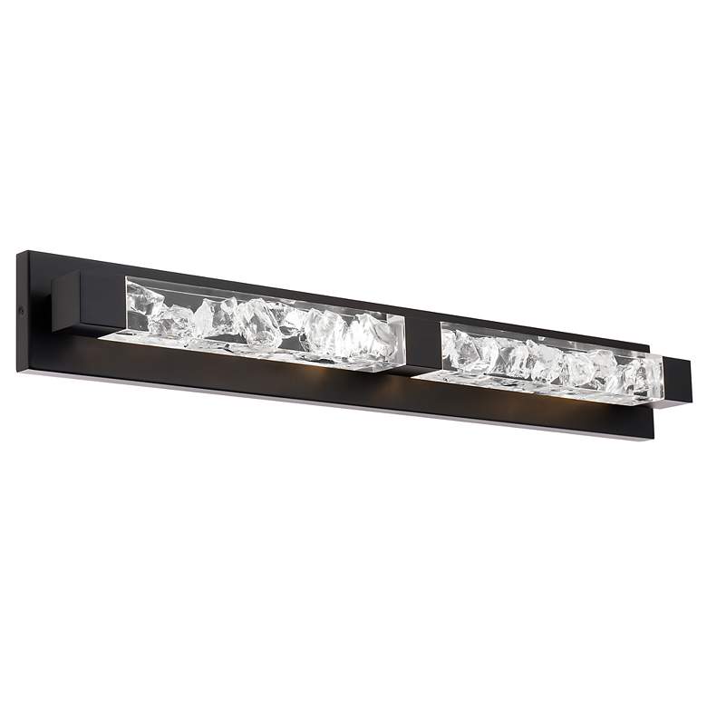 Image 3 Terra 34" Wide Black 2-Light LED Bath Light more views