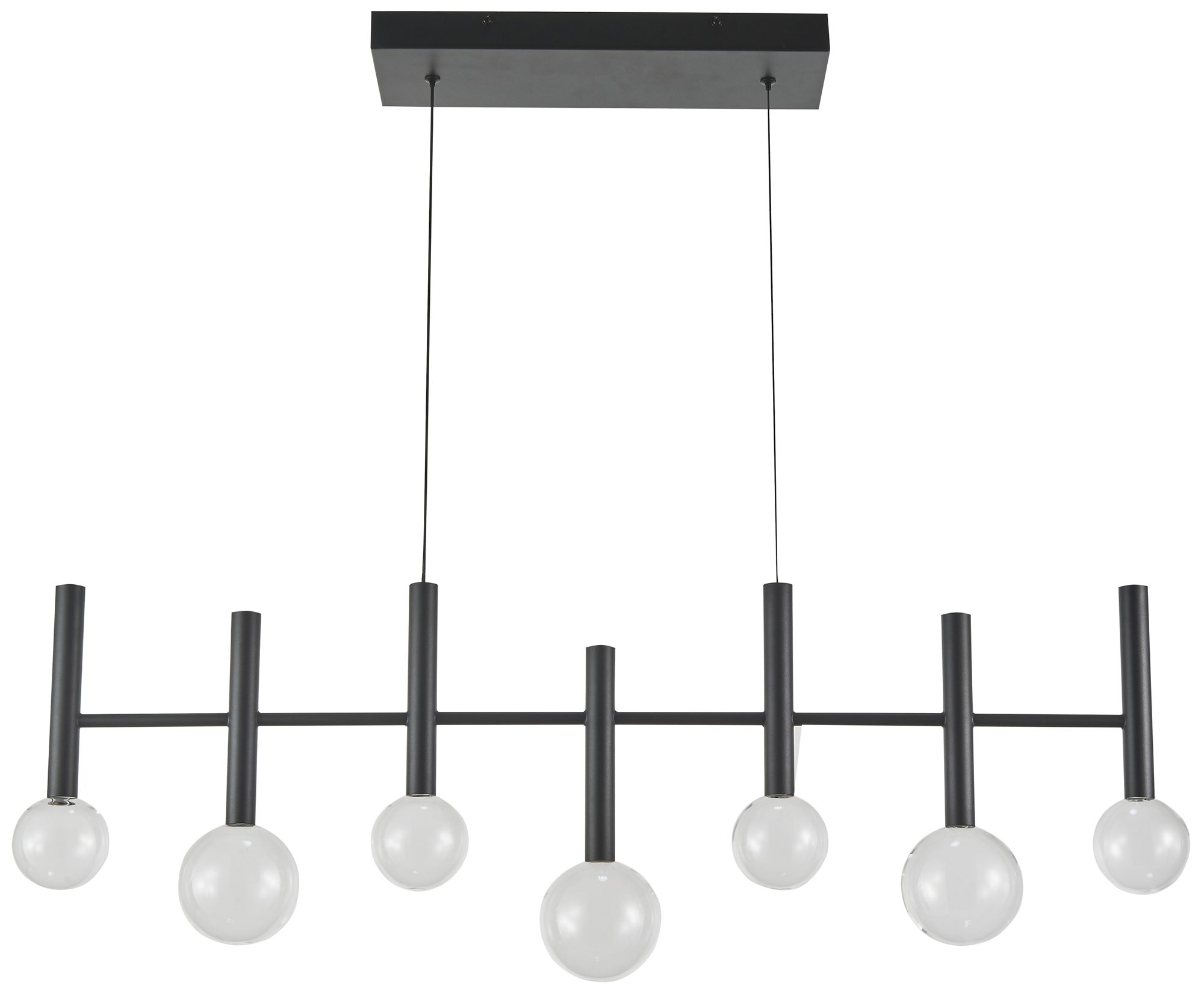 Image 2 Terra 38.5" Wide 7-Light Black Pendant more views