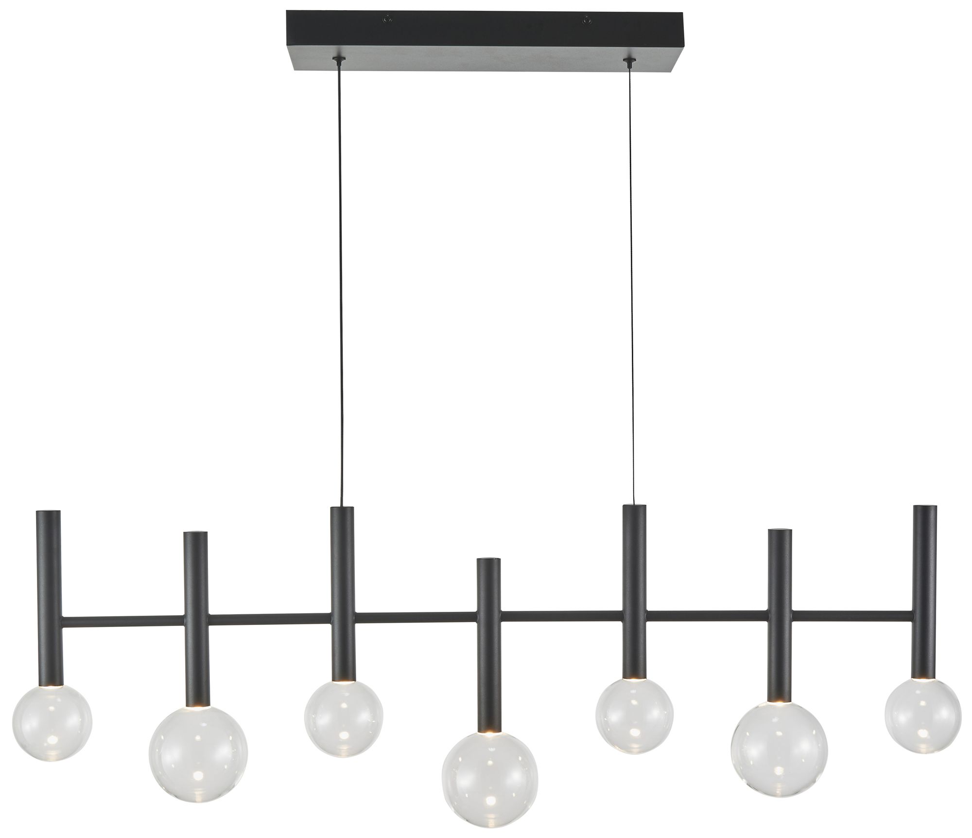 Image 3 Terra 38.5" Wide 7-Light Black Pendant more views