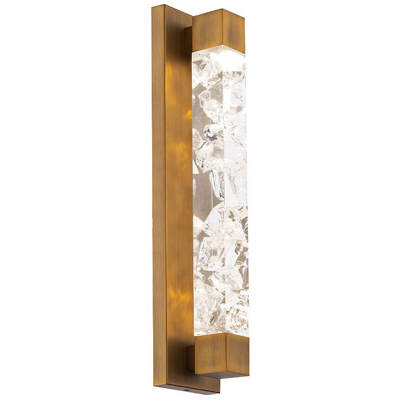 Image 2 Terra 4.5"H x 20"W 1-Light Linear Bath Bar in Aged Brass