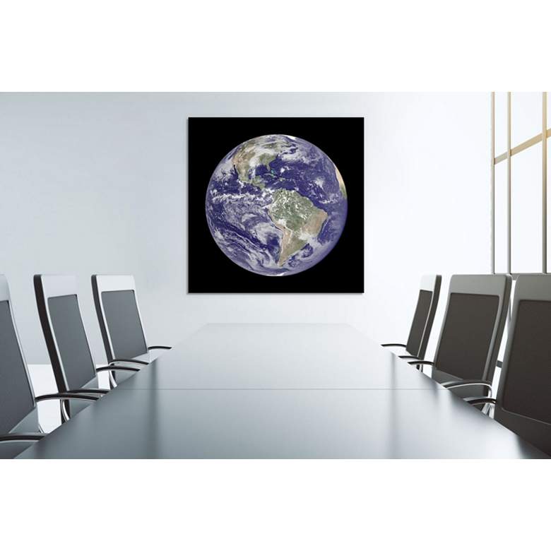 Image 1 Terra 40" Square Frameless Tempered Glass Wall Art