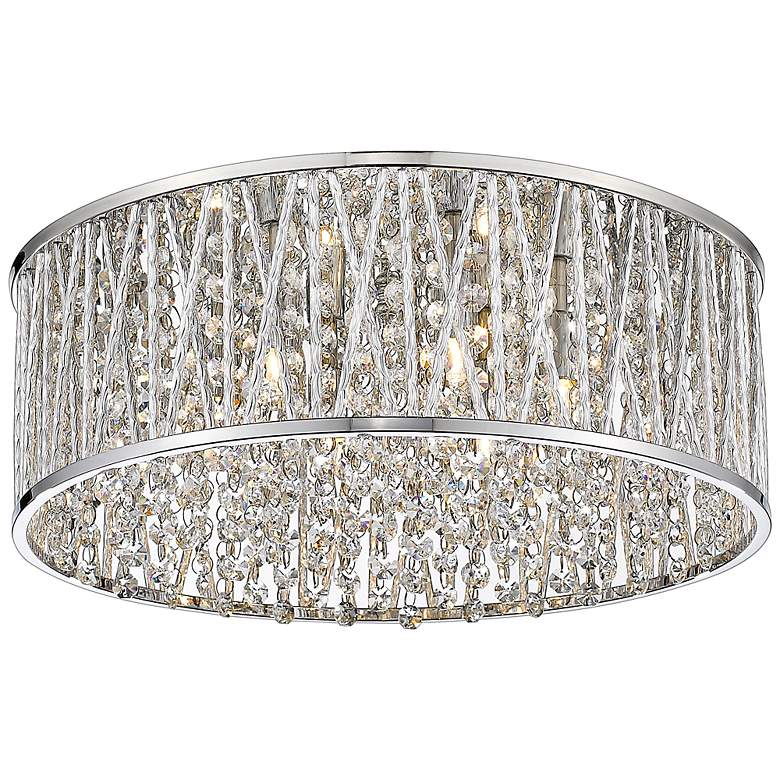 Image 2 Terra by Z-Lite Chrome 6 Light Flush Mount