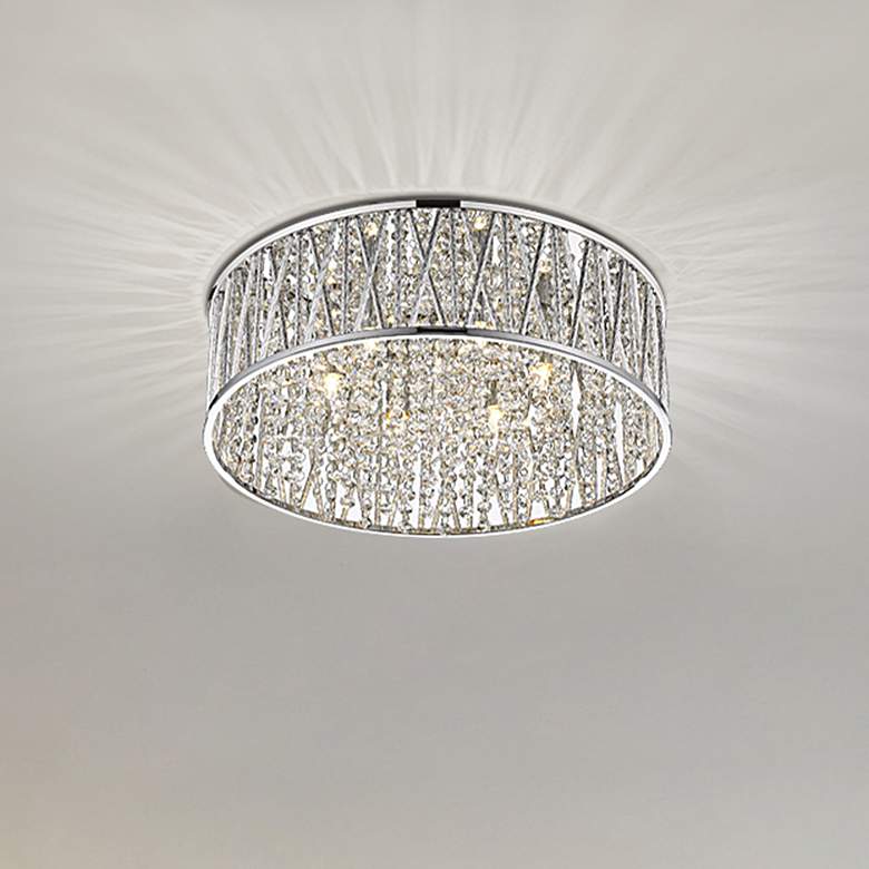 Image 1 Terra by Z-Lite Chrome 6 Light Flush Mount