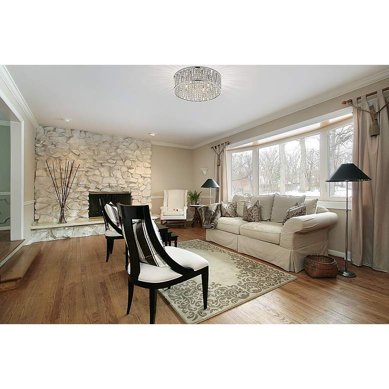 Image 3 Terra by Z-Lite Chrome 6 Light Flush Mount more views