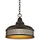 Terra Diamonds Benson 15" Wide Bronze Pendant Light