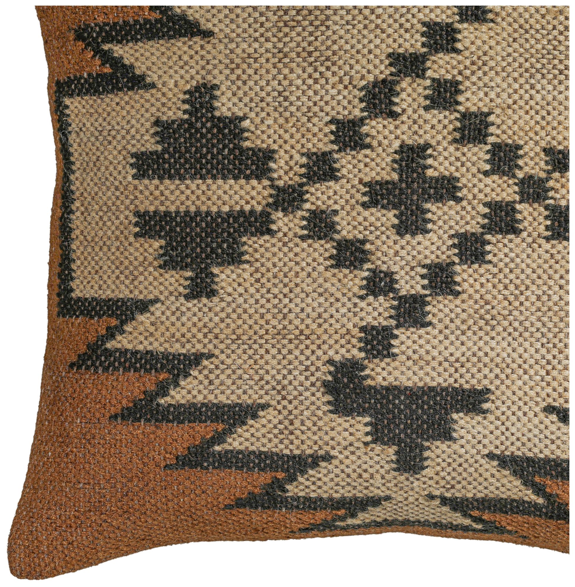 Image 2 Terra "Mesa" 20 inch Square Wool and Jute Kilim Pillow more views