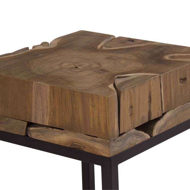 Image 2 Terra Nova 16 inch Wide Natural Wood Accent Table more views