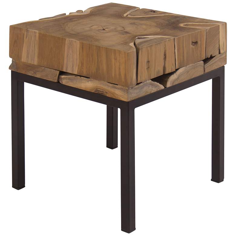 Image 3 Terra Nova 16 inch Wide Natural Wood Accent Table more views