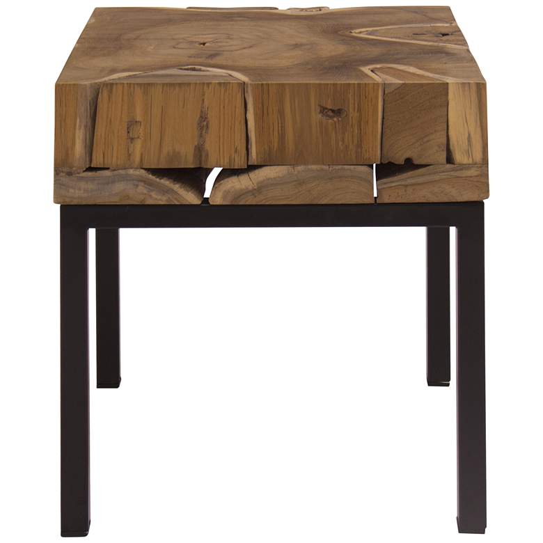 Image 4 Terra Nova 16 inch Wide Natural Wood Accent Table more views