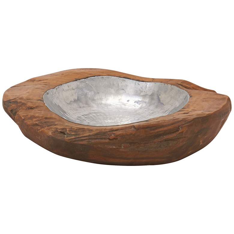 Image 1 Terra Teak 12 inch Wide Decorative Bowl