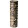 Terraced Brown Marbled Large Pillar Candle Holder