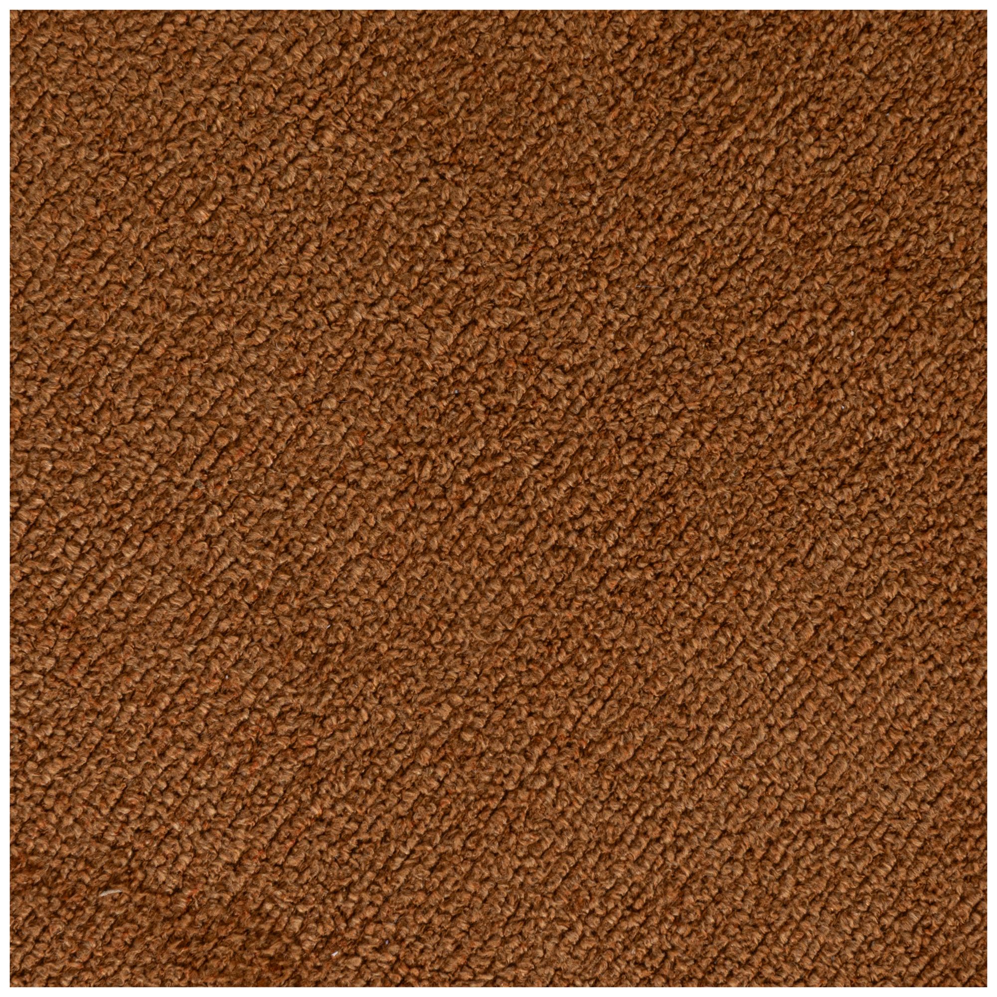 Image 7 Terracotta Boucle Upholstered Ottoman with Tapered Legs more views