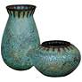 Terracotta Turquoise Vases Set of 2