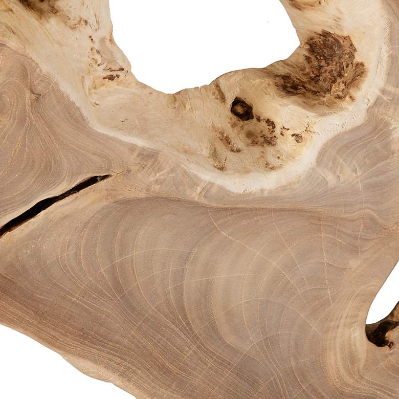 Image 4 Terrains 39 1/2"W Natural Bleached Blonde Wood Wall Decor more views