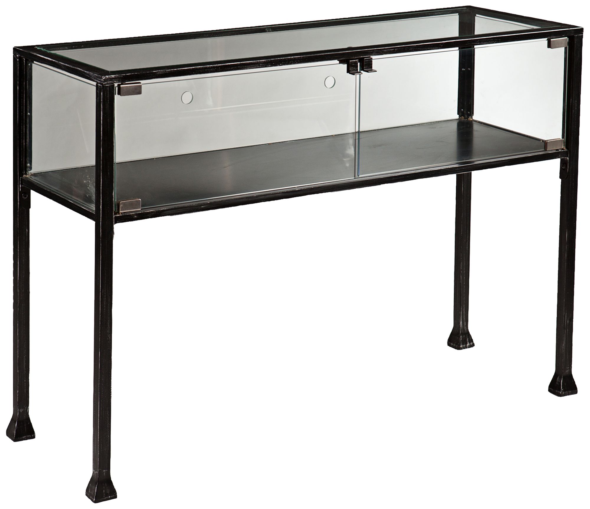 glass display console