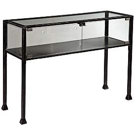 Image2 of Terrance 42 1/2" Wide Glass Display Case Console Table