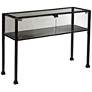 Terrance 42 1/2" Wide Glass Display Case Console Table