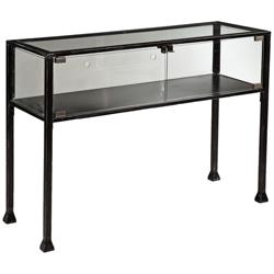 Terrance 42 1/2&quot; Wide Glass Display Case Console Table
