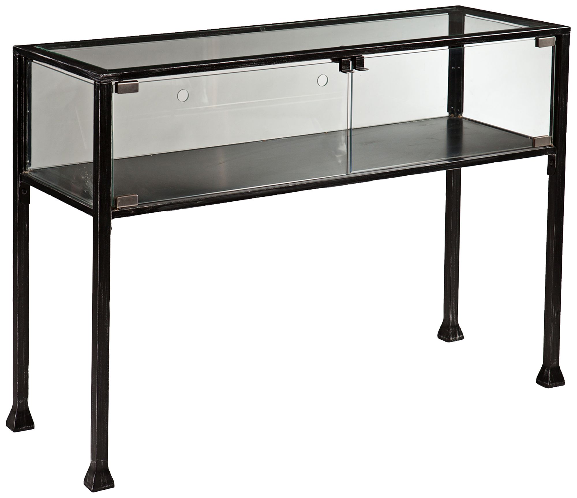 Terrance 42 1/2" Wide Glass Display Case Console Table 35E82 Lamps