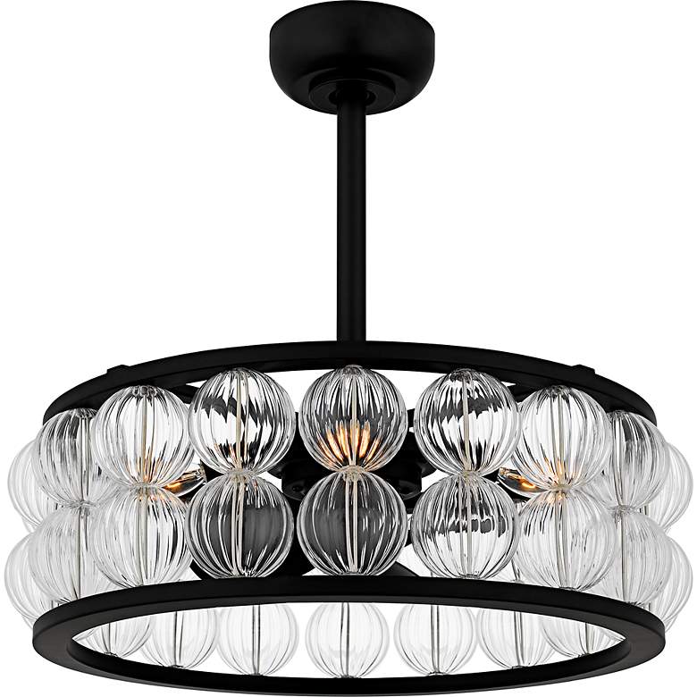 Image 1 Terrarock 4-Light Matte Black Fan Light