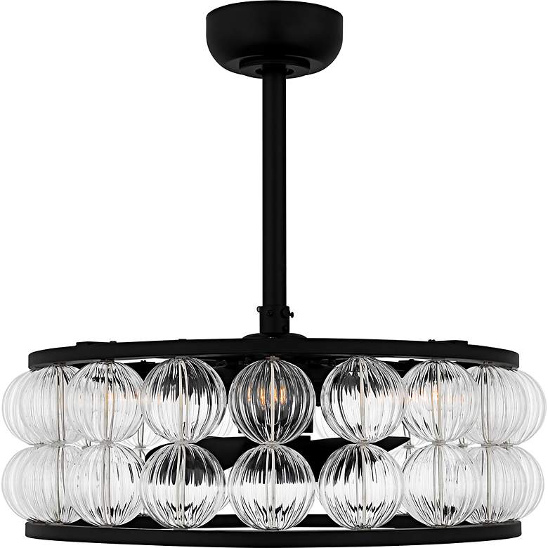 Image 3 Terrarock 4-Light Matte Black Fan Light more views